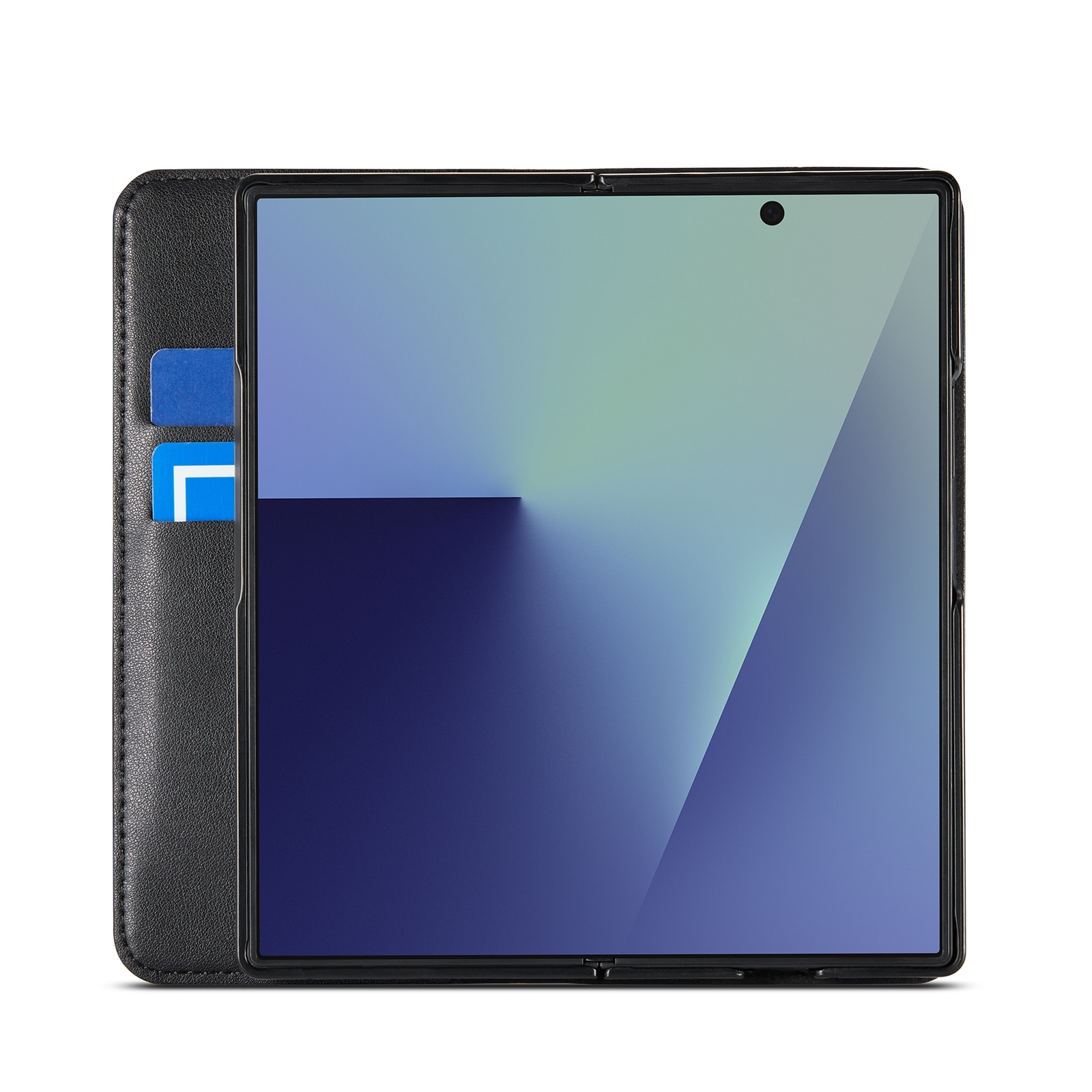 Aito Nahkakotelo Samsung Galaxy Z Fold 7 Musta