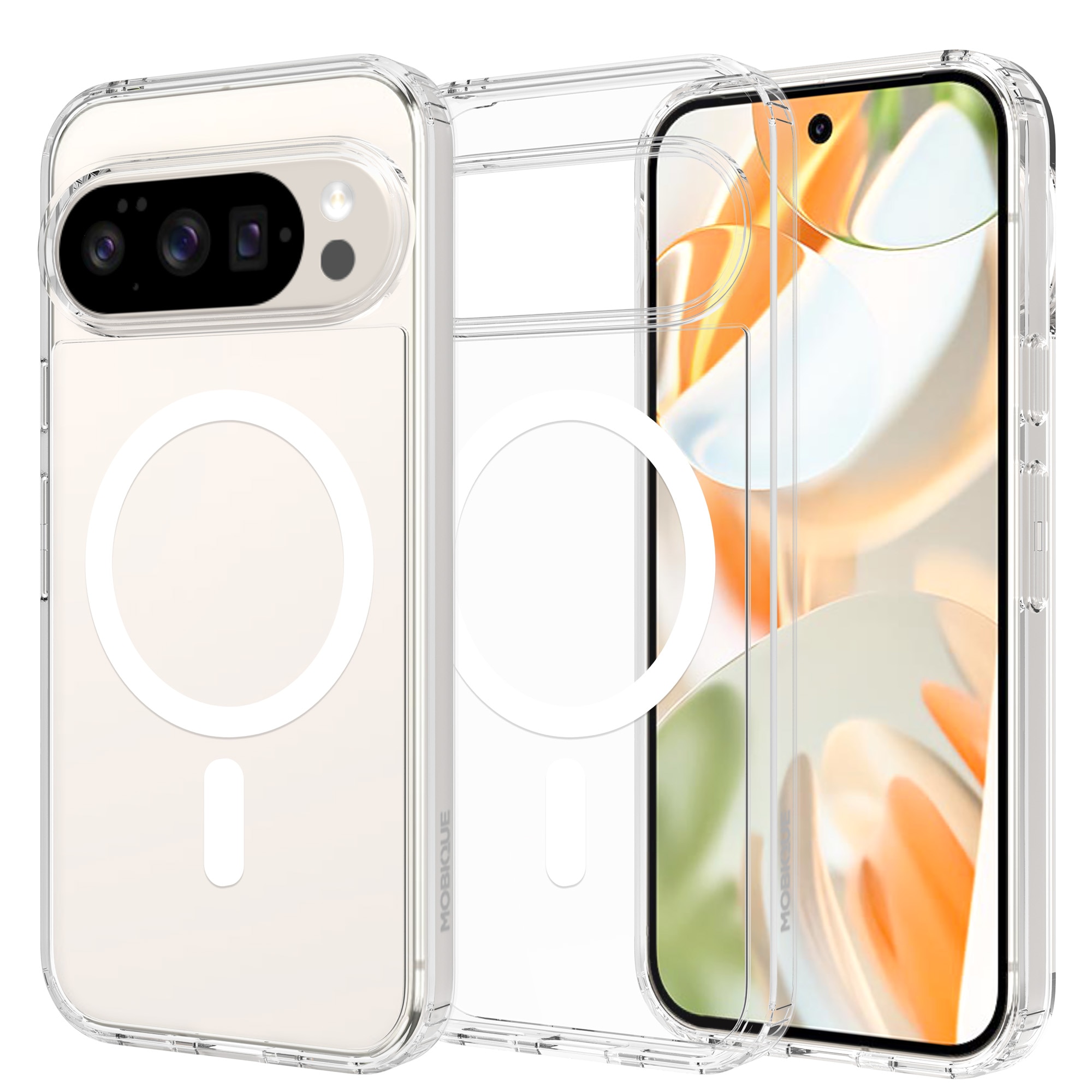 Hybridikuori MagSafe Google Pixel 10 Pro Kirkas
