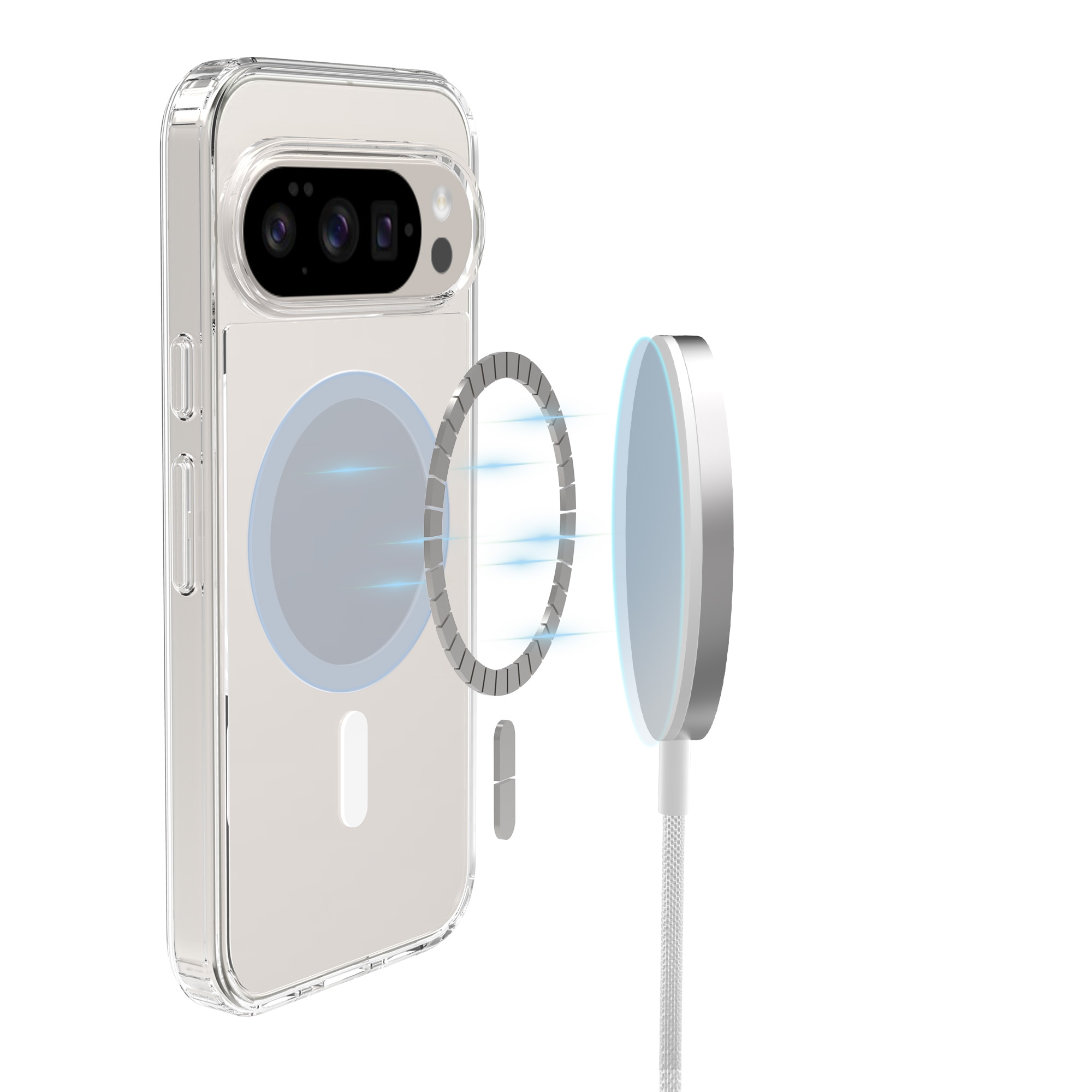 Hybridikuori MagSafe Google Pixel 10 Kirkas