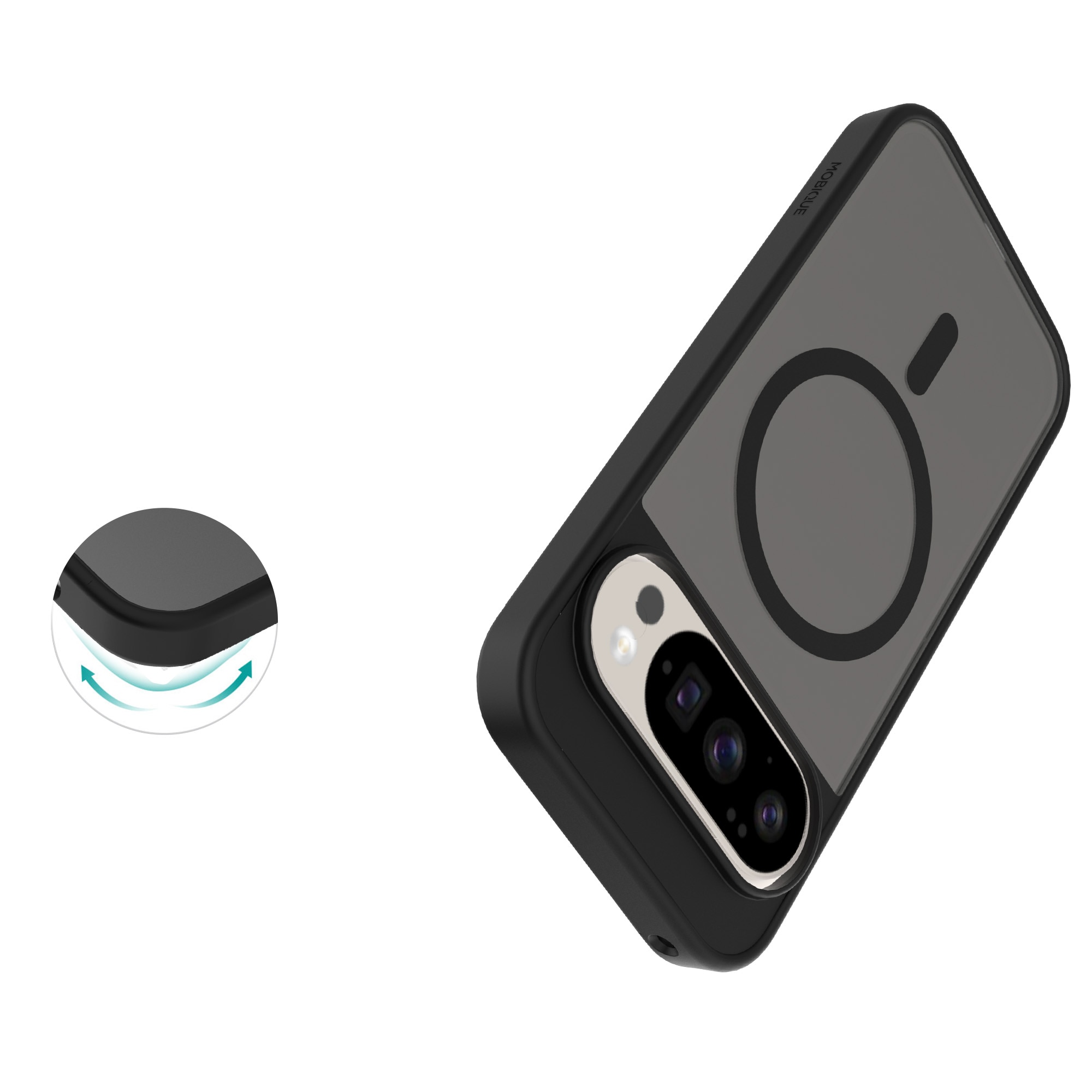 Magnetic Hybrid Kuori Google Pixel 10 Pro XL Frosted Black