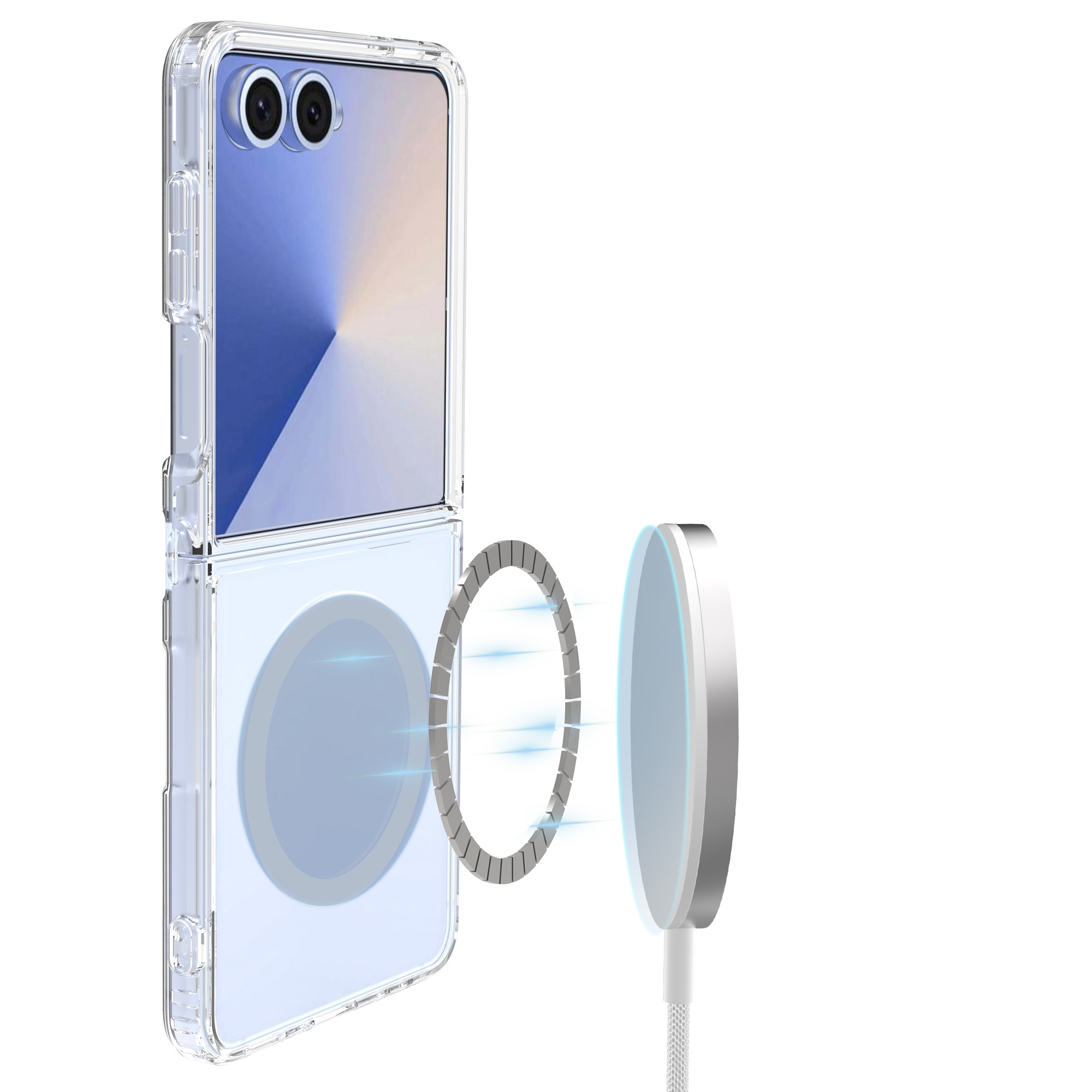 Hybridikuori MagSafe Samsung Galaxy Z Flip 7 Kirkas