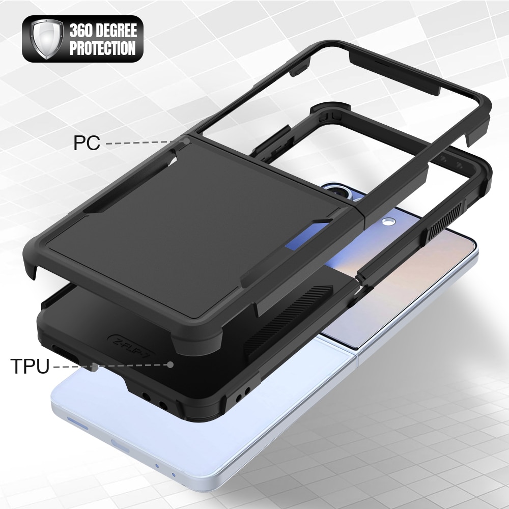 Off-road Hybridikuori Samsung Galaxy Z Flip 7 Musta