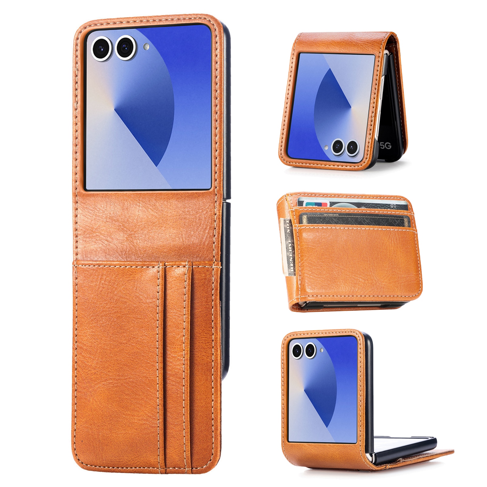 Suojakotelo Samsung Galaxy Z Flip 7 Cognac