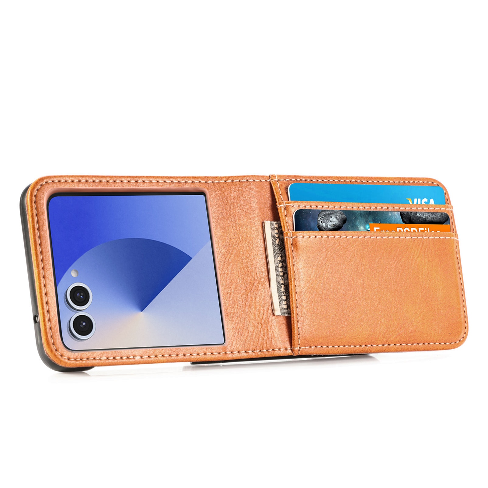 Suojakotelo Samsung Galaxy Z Flip 7 Cognac