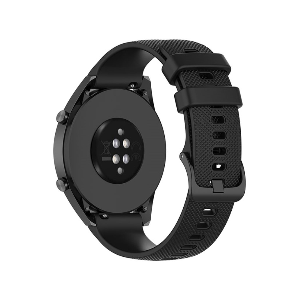 Silikoniranneke Huawei Watch GT 2/3 42 mm musta