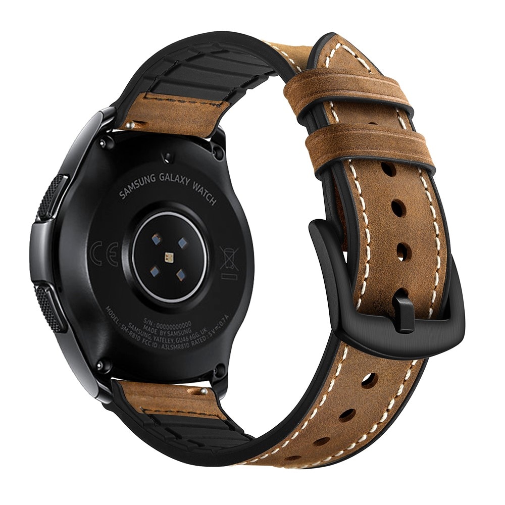 Premium Nahkaranneke Samsung Galaxy Watch 5 Pro 45mm ruskea