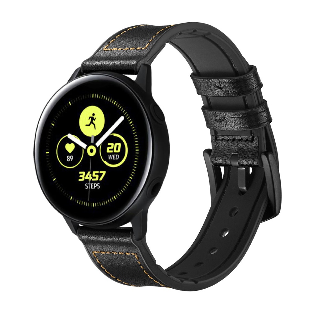 Premium Nahkaranneke Samsung Galaxy Watch 5 44mm musta