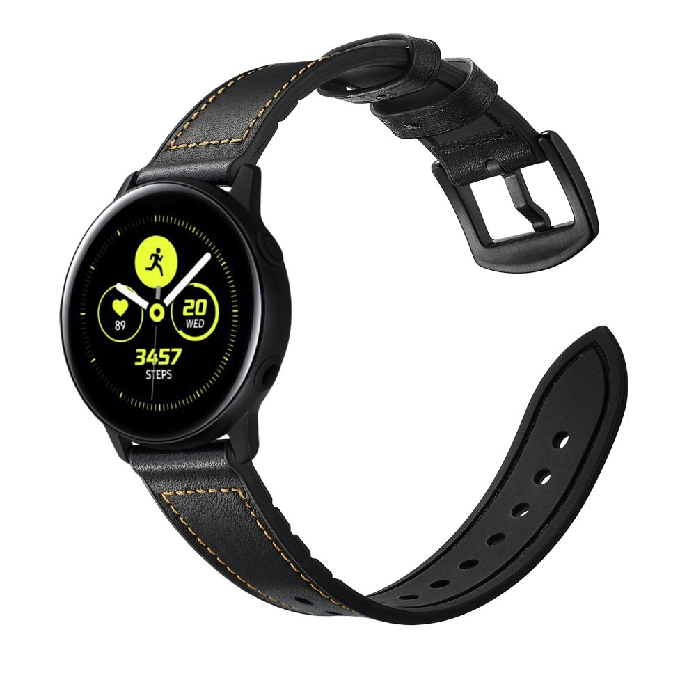 Premium Nahkaranneke Samsung Galaxy Watch 5 40mm musta