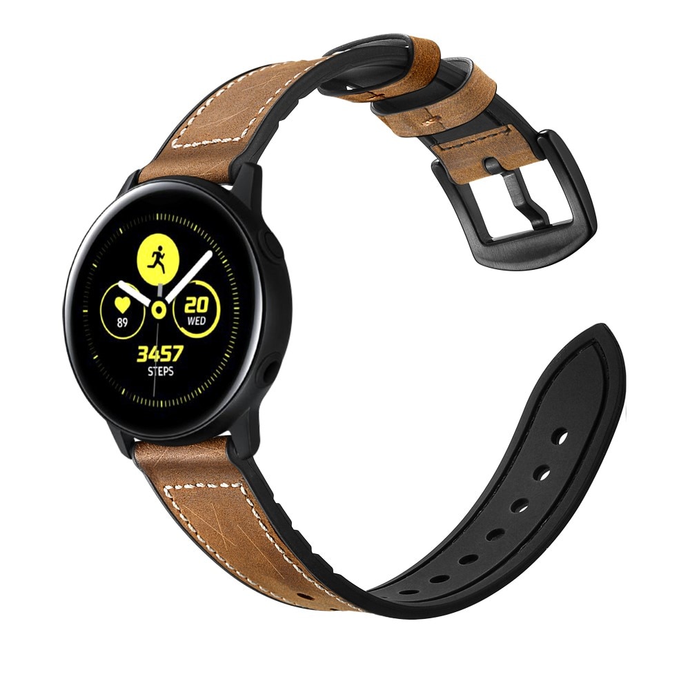 Premium Nahkaranneke Samsung Galaxy Watch 4 40mm ruskea