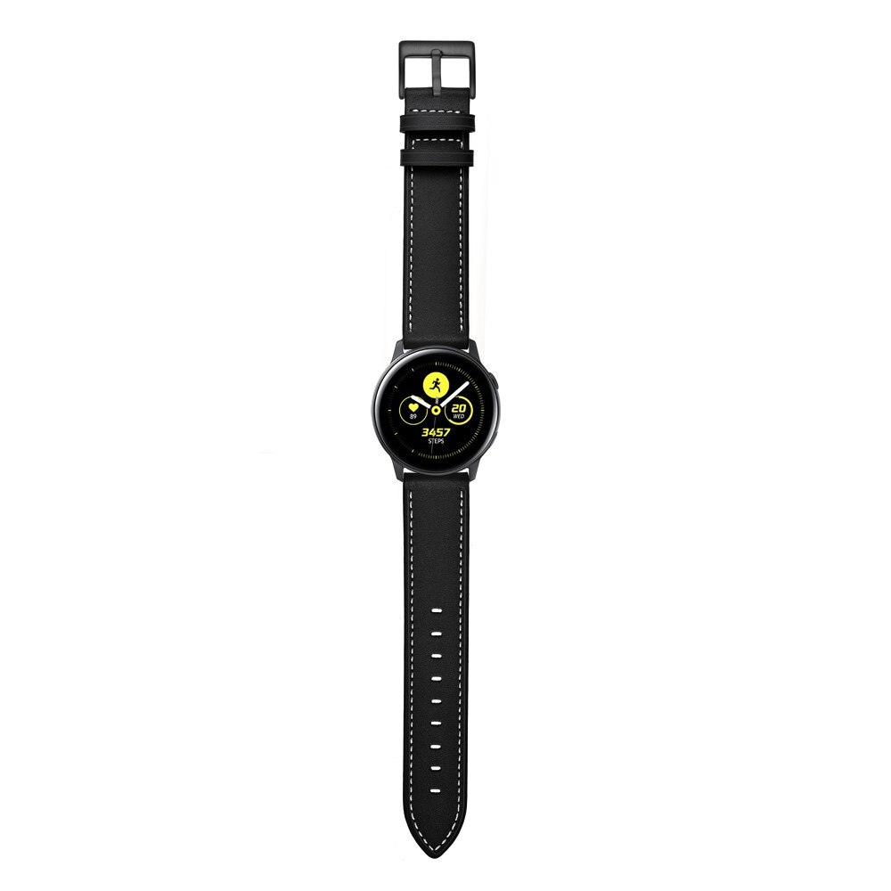 Nahkaranneke Samsung Galaxy Watch 42mm musta