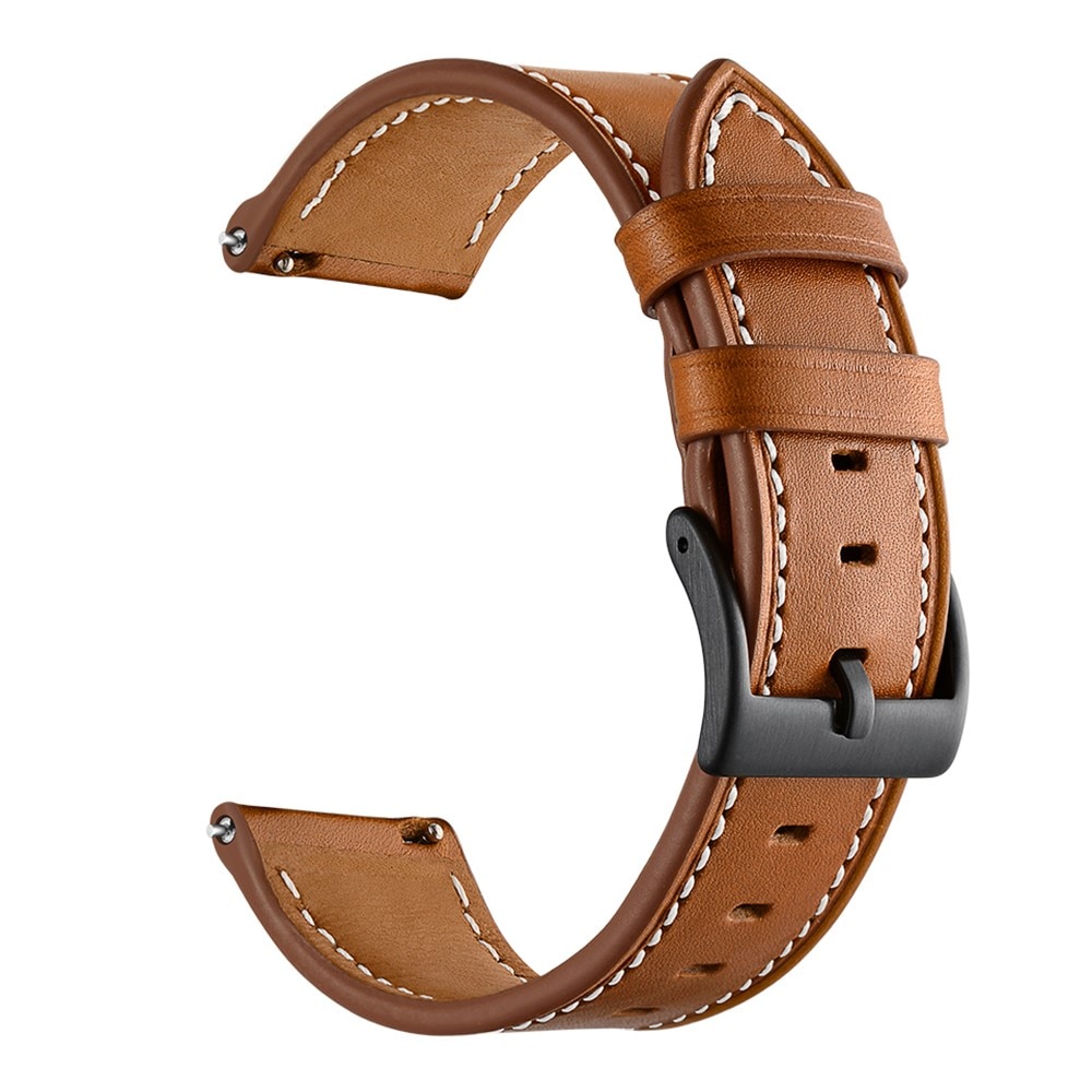 Nahkaranneke Garmin Vivomove Sport cognac