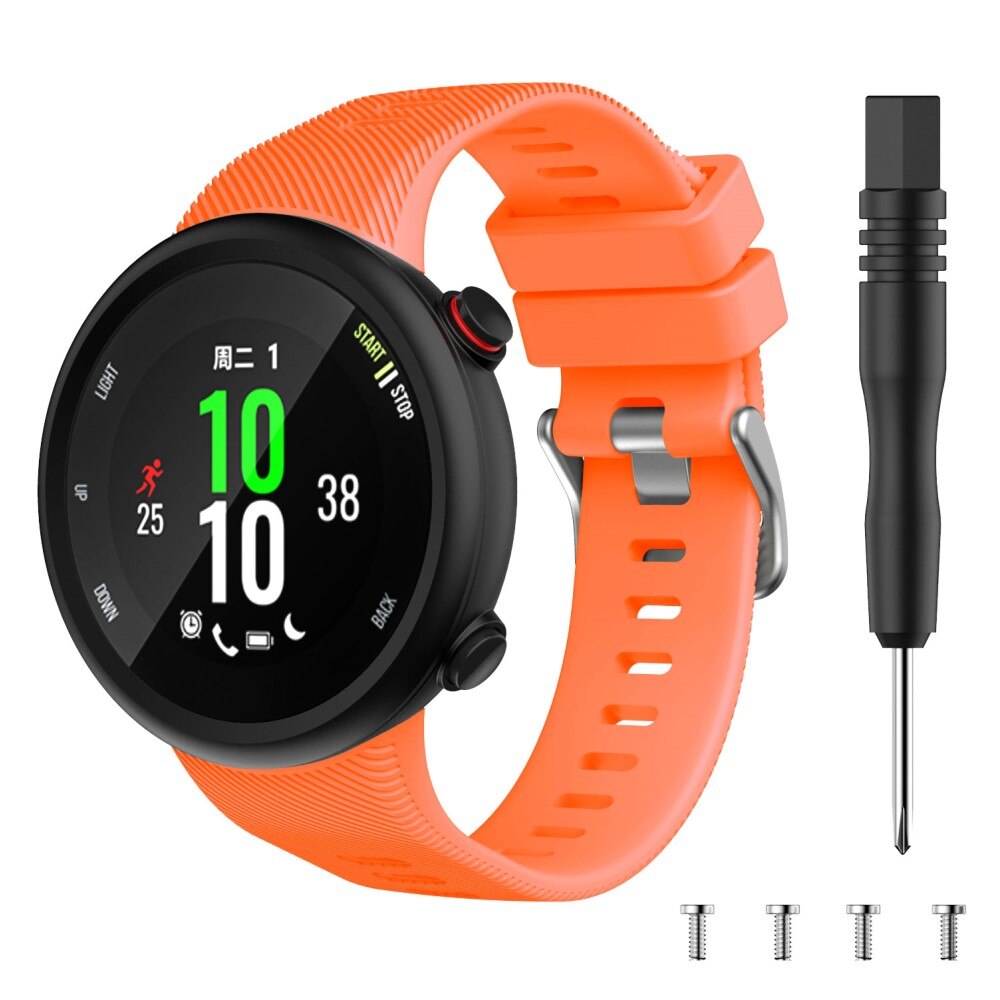 Silikoniranneke Garmin Forerunner 45 oranssi