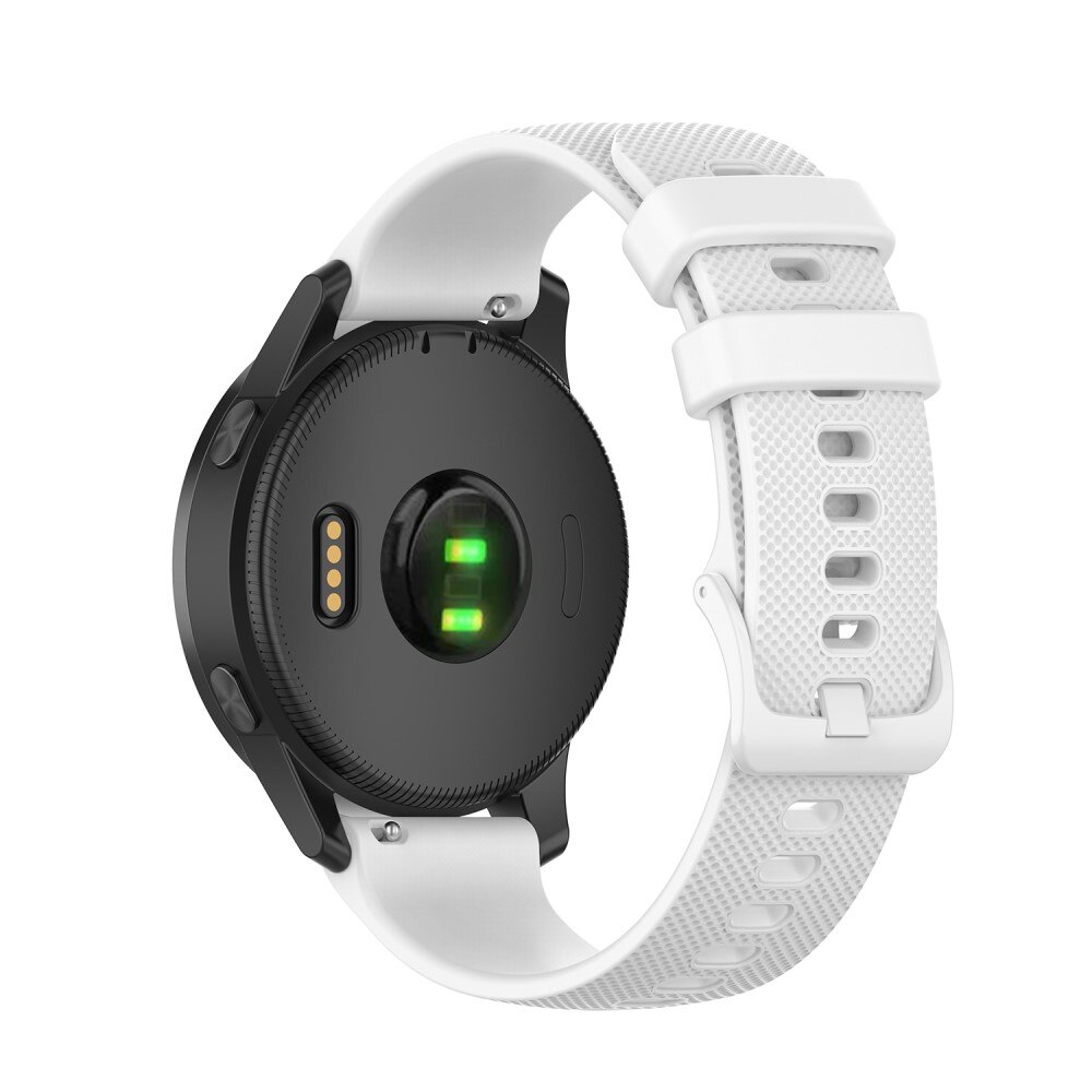 Silikoniranneke Garmin Vivoactive 4 valkoinen