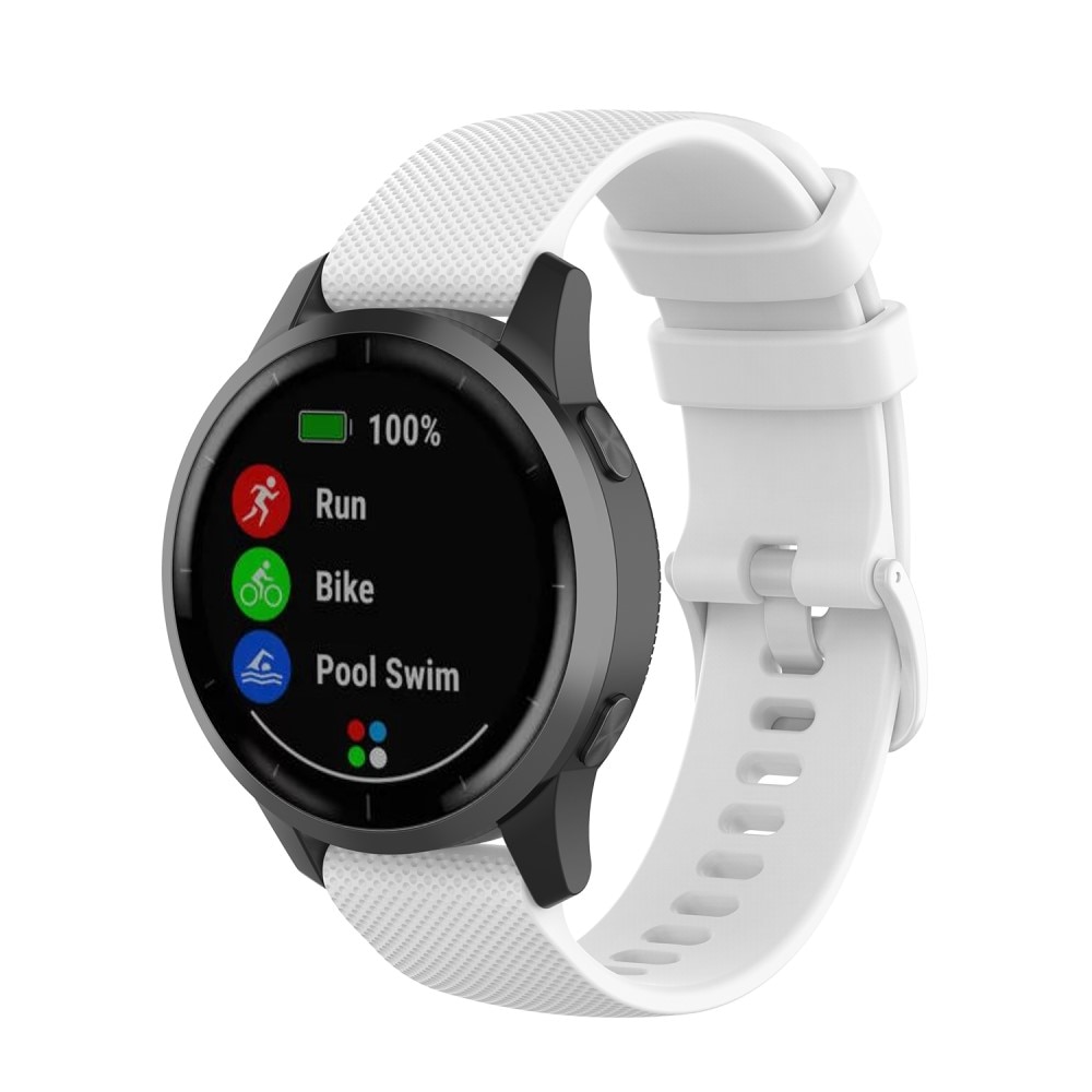 Silikoniranneke Garmin Vivoactive 4 valkoinen