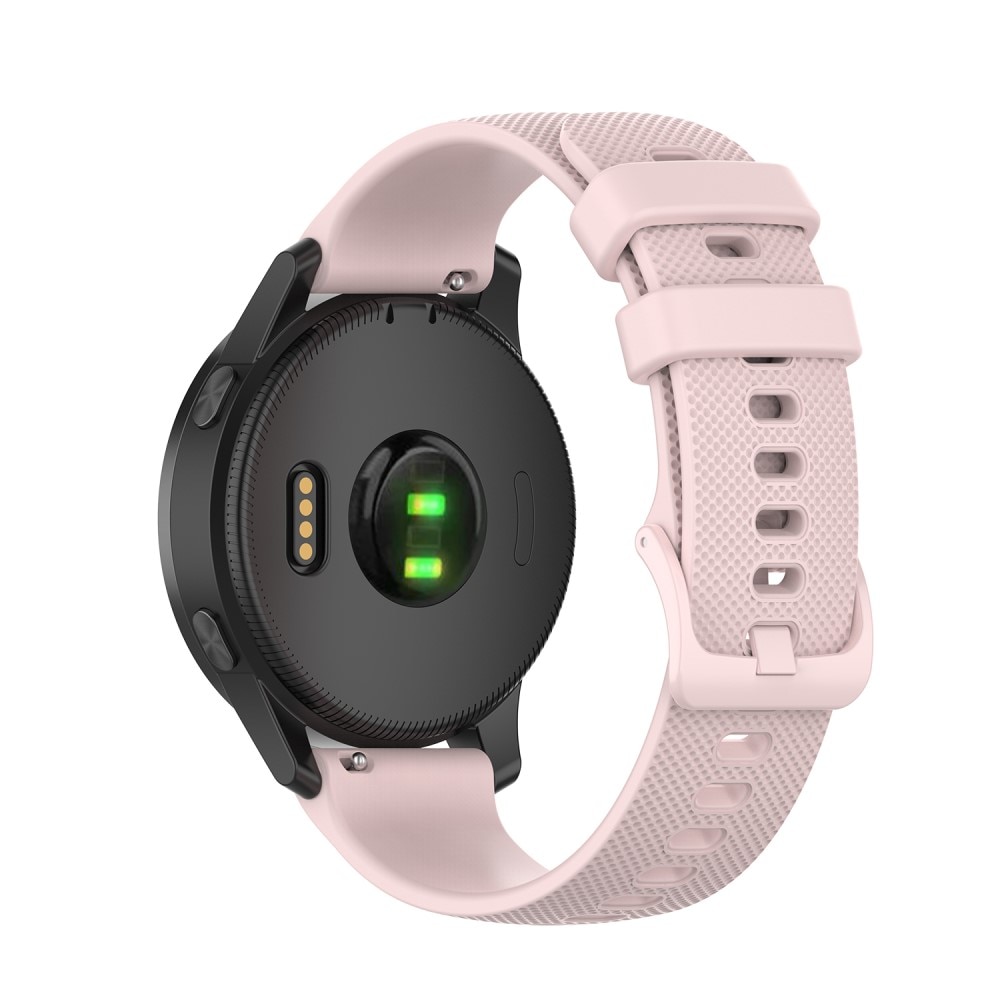 Silikoniranneke Garmin Vivoactive 4 vaaleanpunainen