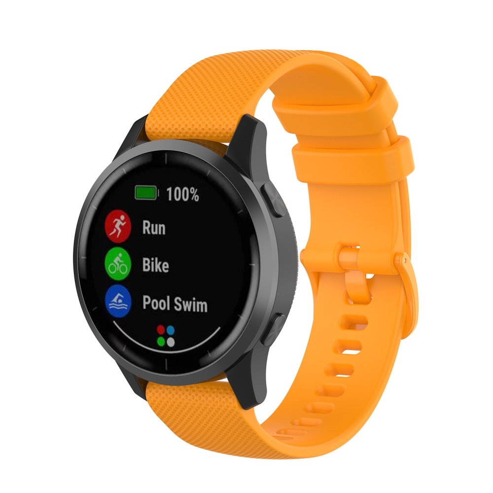 Silikoniranneke Garmin Vivoactive 4 oranssi