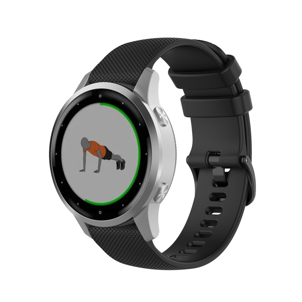 Silikoniranneke Garmin Vivoactive 4s musta