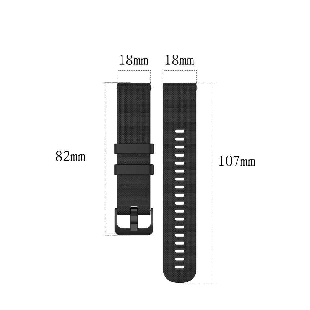 Silikoniranneke Garmin Forerunner 265S musta