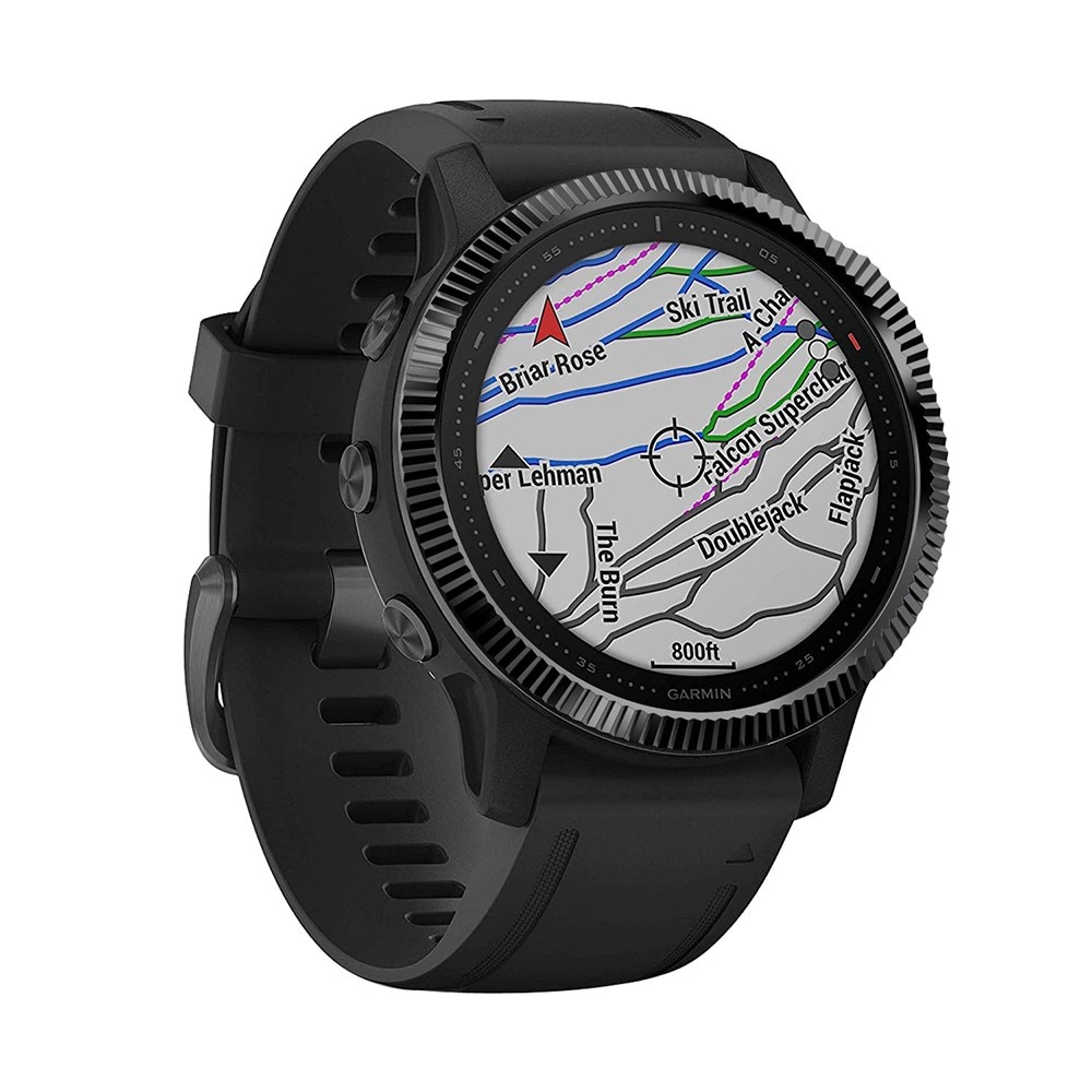 Kehys uritettu Garmin Fenix 6S musta