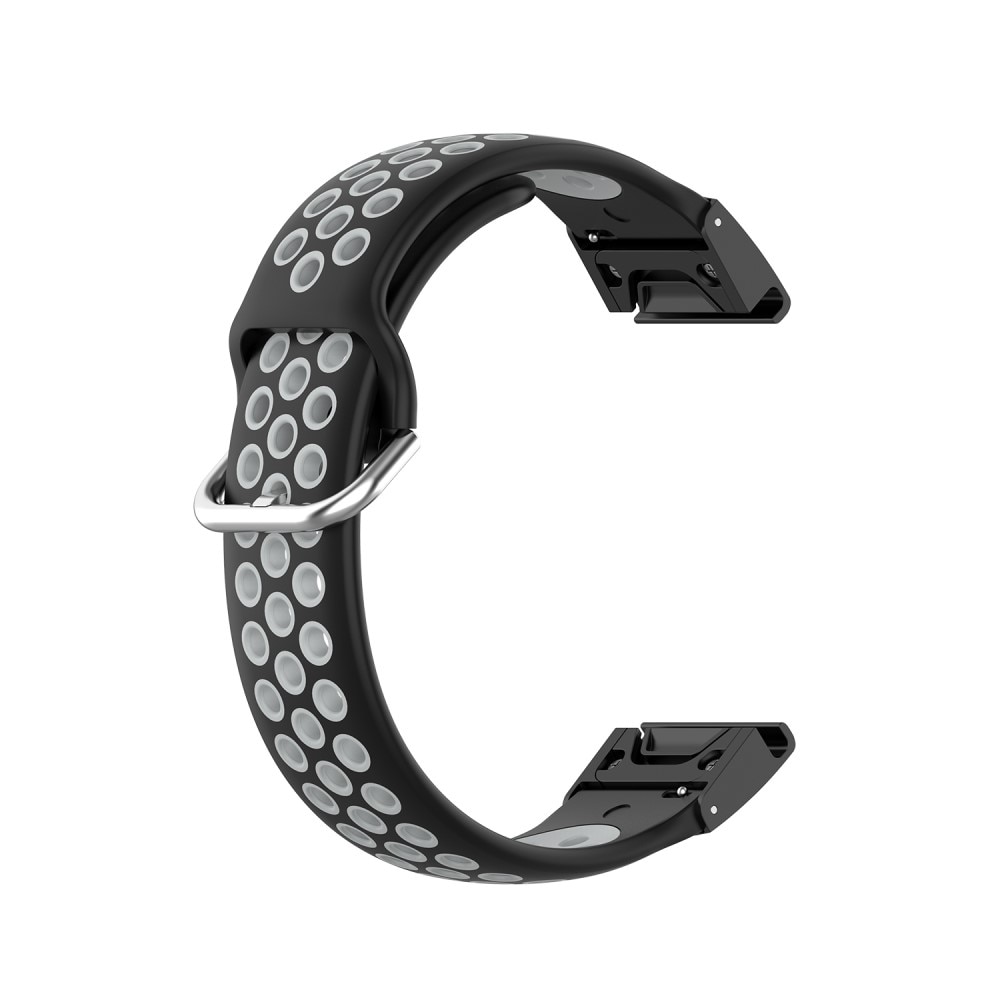 Silikoniranneke Urheilu Garmin Fenix 6S Pro musta