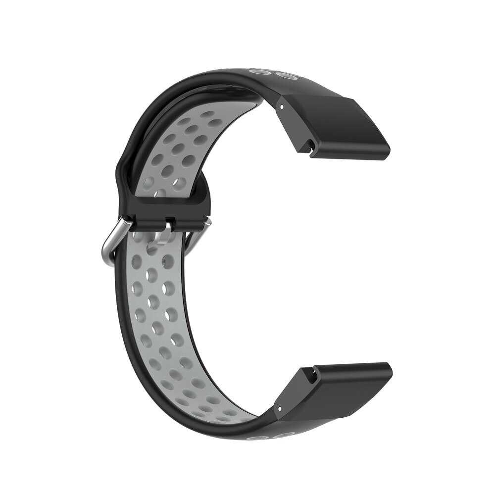 Silikoniranneke Urheilu Garmin Fenix 5S/5S Plus/6S/6S Pro/7S musta