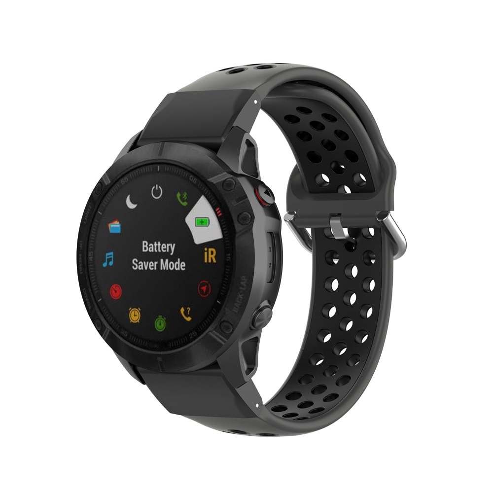 Silikoniranneke Urheilu Garmin Fenix 5X/5X Plus musta