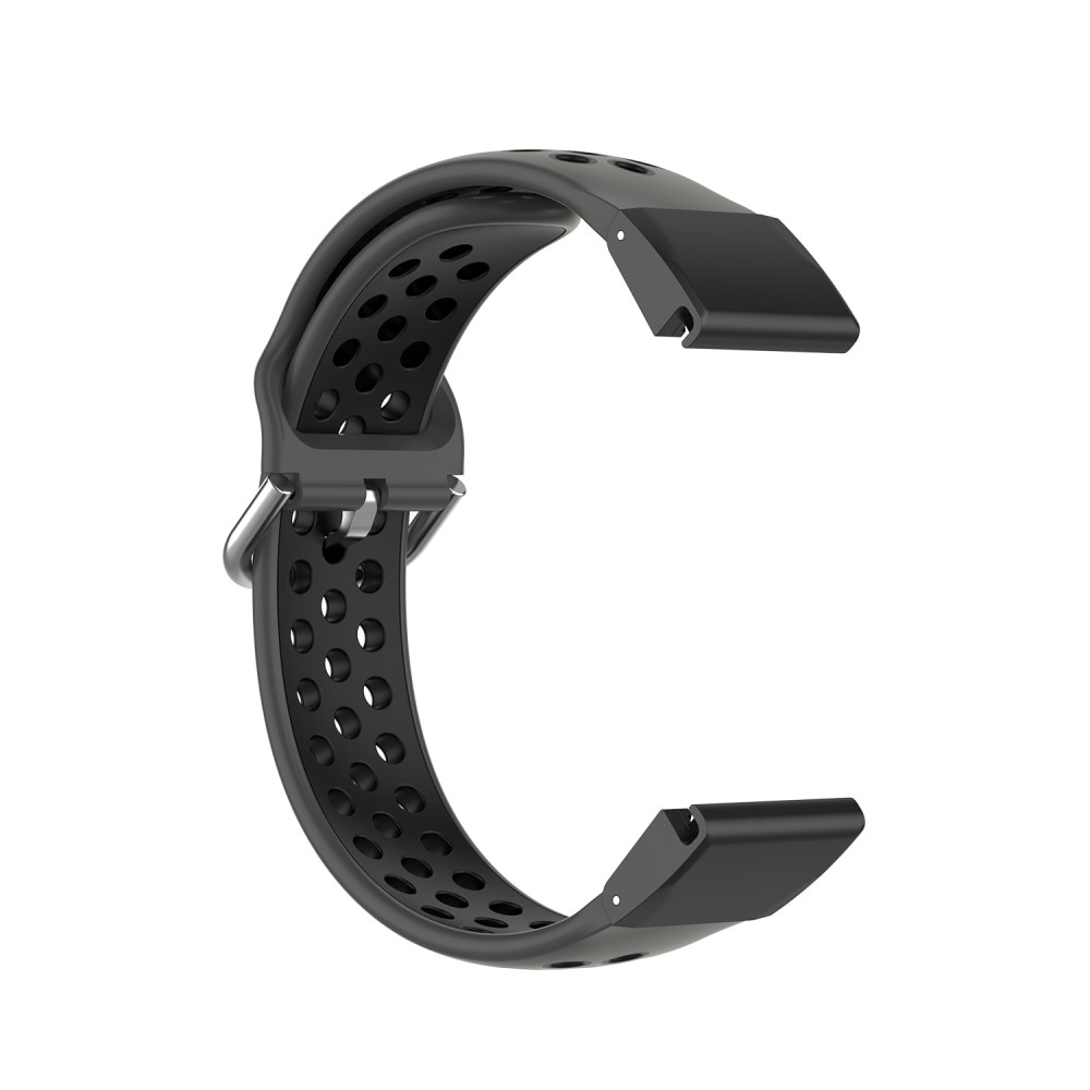 Silikoniranneke Urheilu Garmin Fenix 6X Pro musta