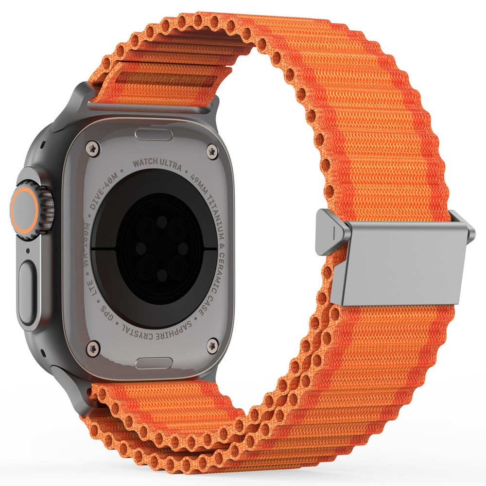 Active Nylon Ranneke Apple Watch Ultra 49mm 2nd Gen Oranssi