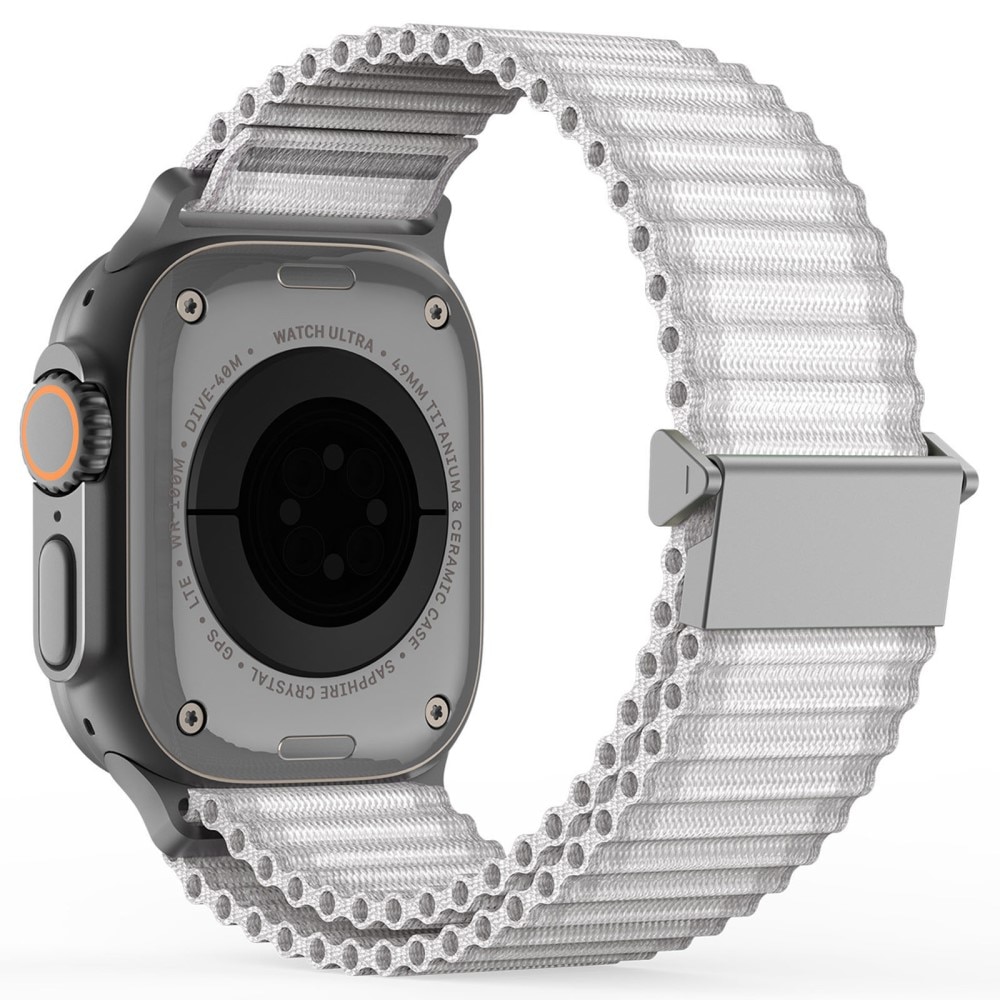 Active Nylon Ranneke Apple Watch Series 10 46mm Valkoinen