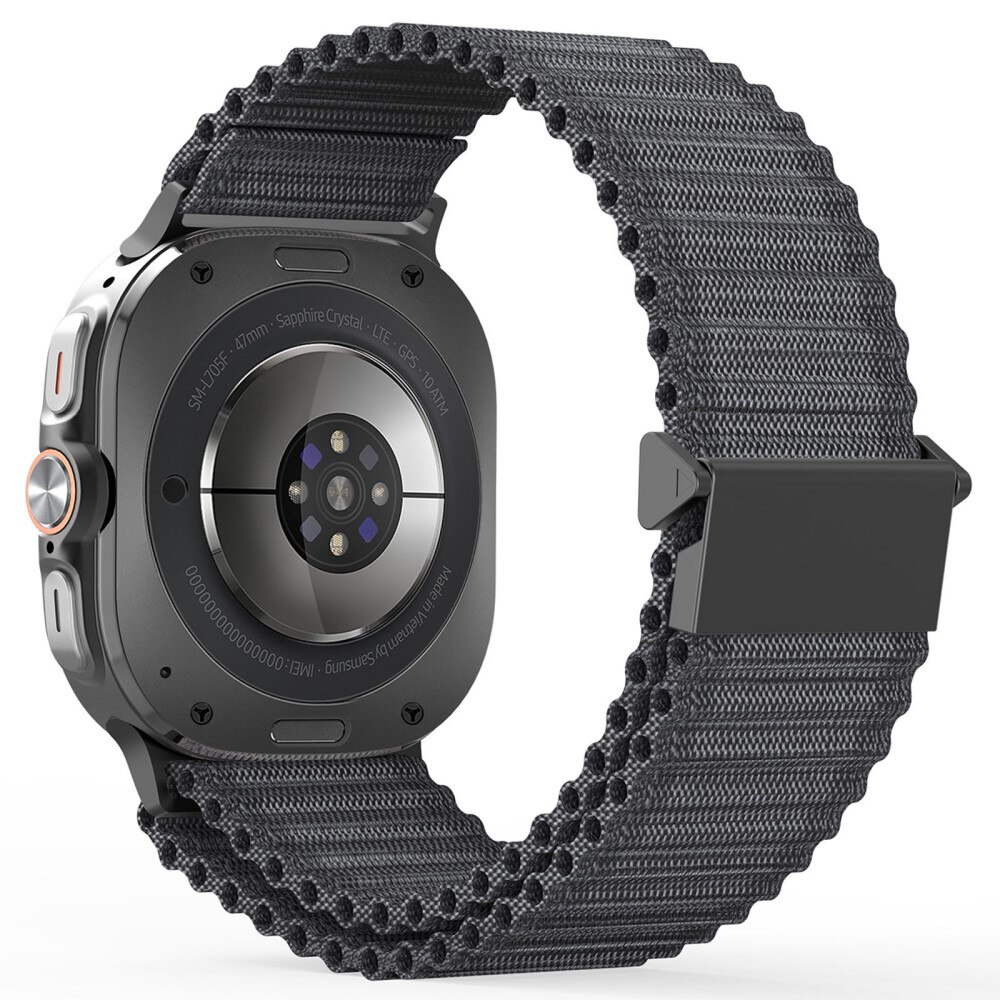 Active Nylon Ranneke Samsung Galaxy Watch Ultra 47mm Musta