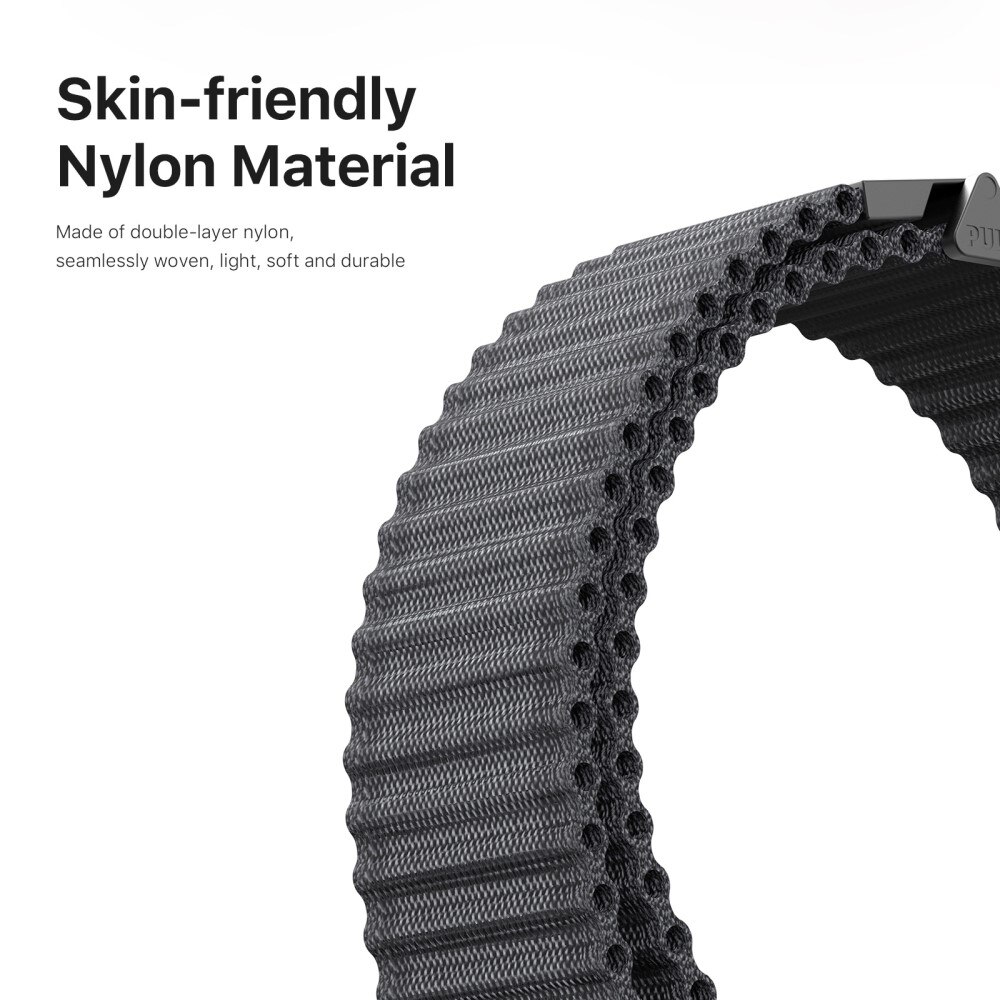 Active Nylon Ranneke Samsung Galaxy Watch Ultra 47mm Musta