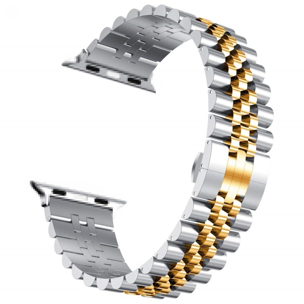 Apple Watch 41mm Series 7 Stainless Steel Bracelet hopea/kulta