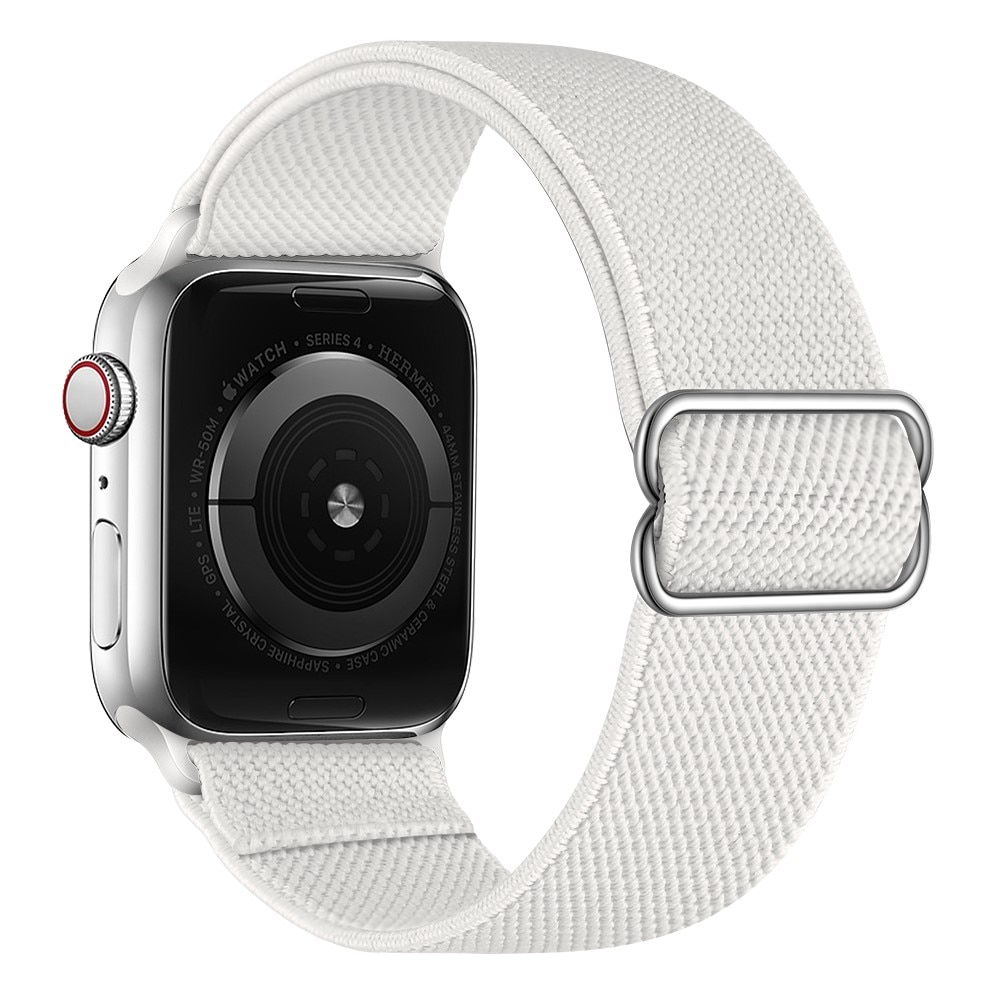 Nailonranneke Apple Watch 45mm Series 7 valkoinen