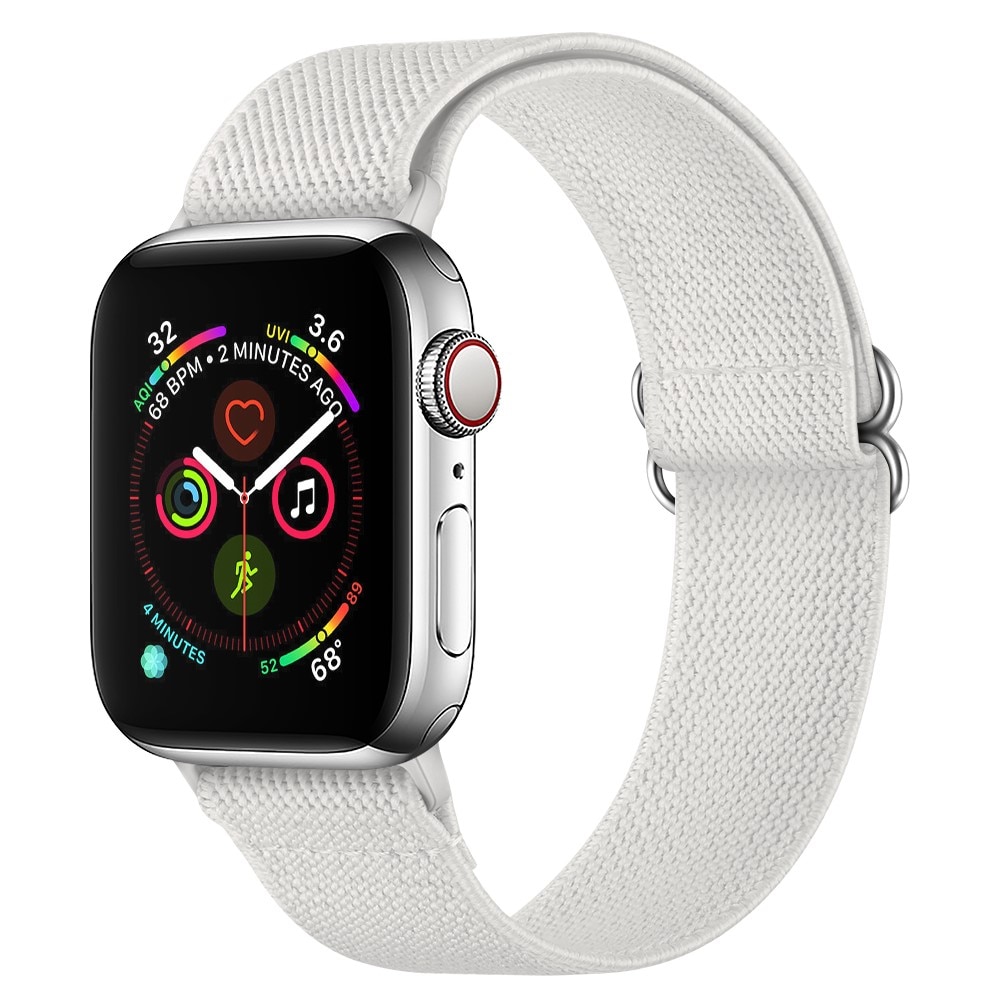 Nailonranneke Apple Watch 41mm Series 9 valkoinen