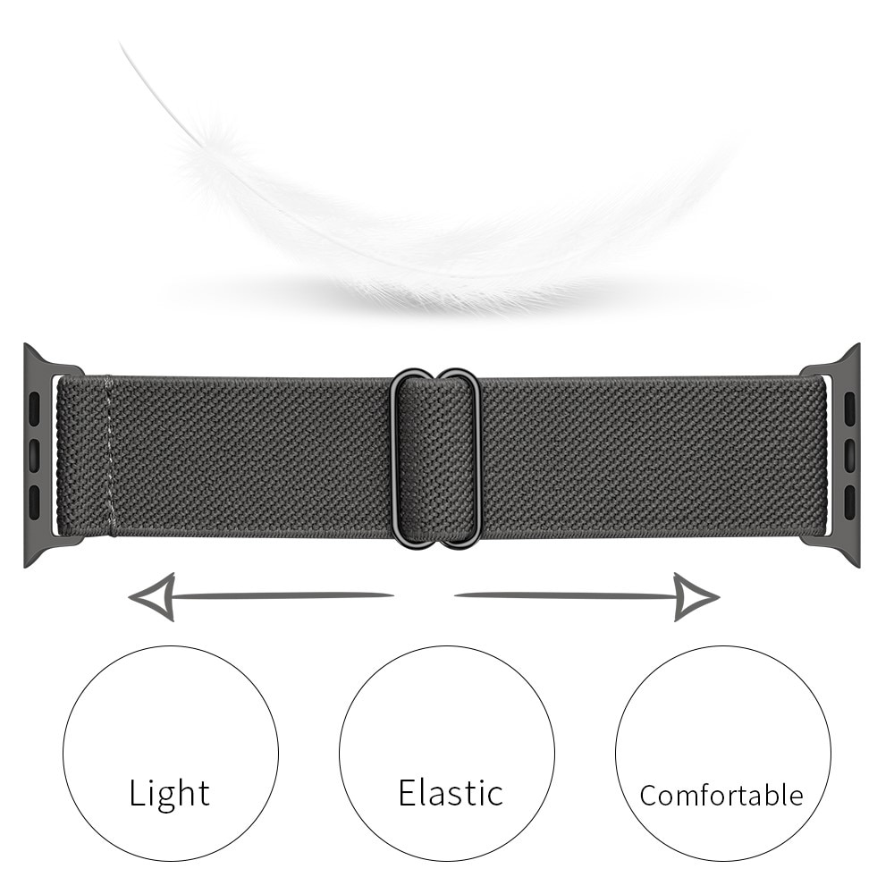 Nailonranneke Apple Watch Series 10 46mm Harmaa