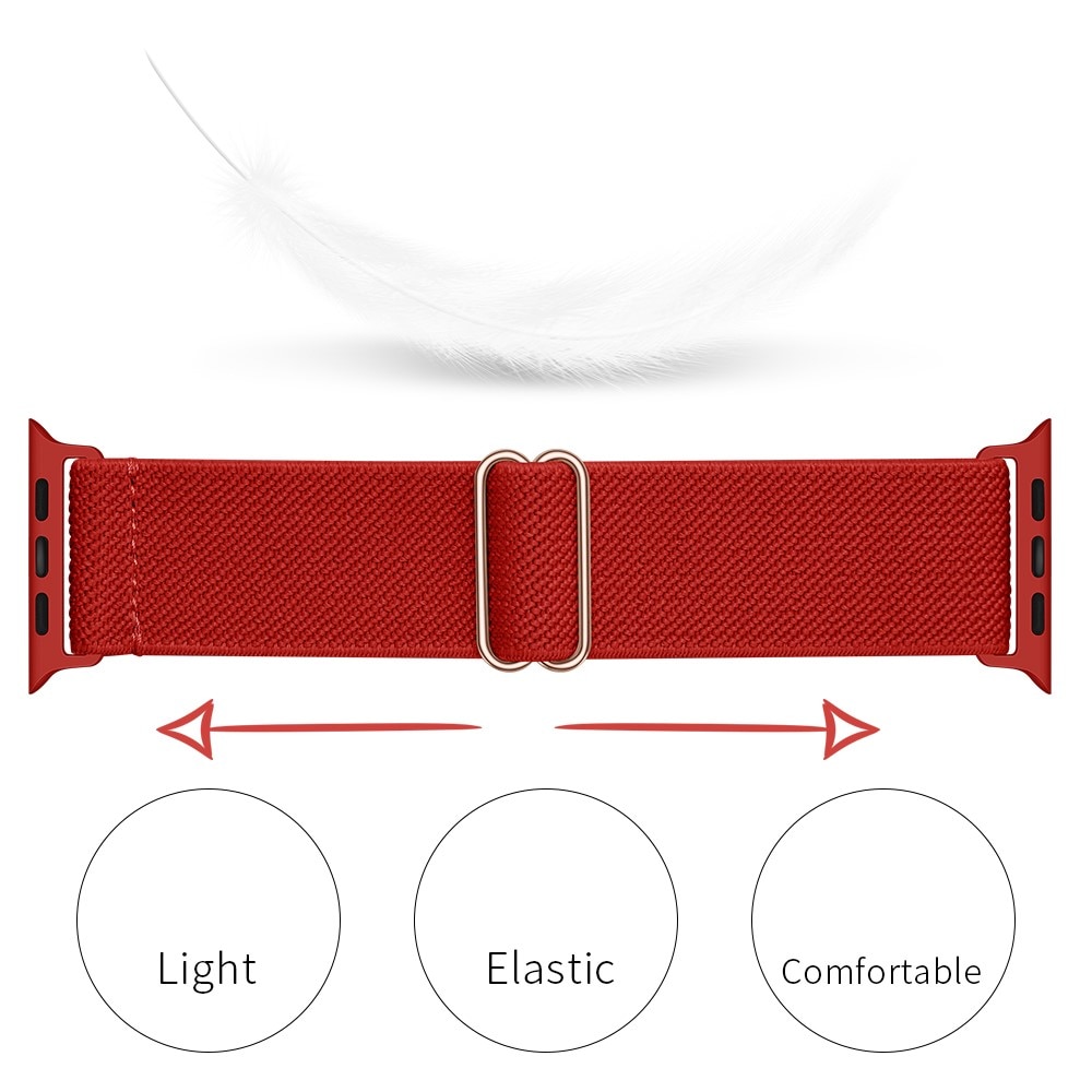 Nailonranneke Apple Watch Series 10 46mm Punainen