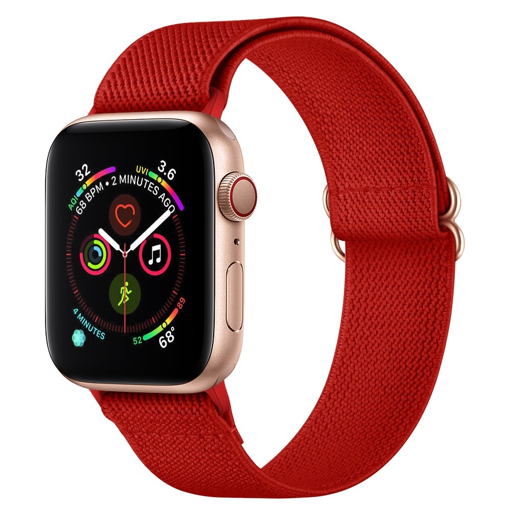 Nailonranneke Apple Watch 45mm Series 9 punainen