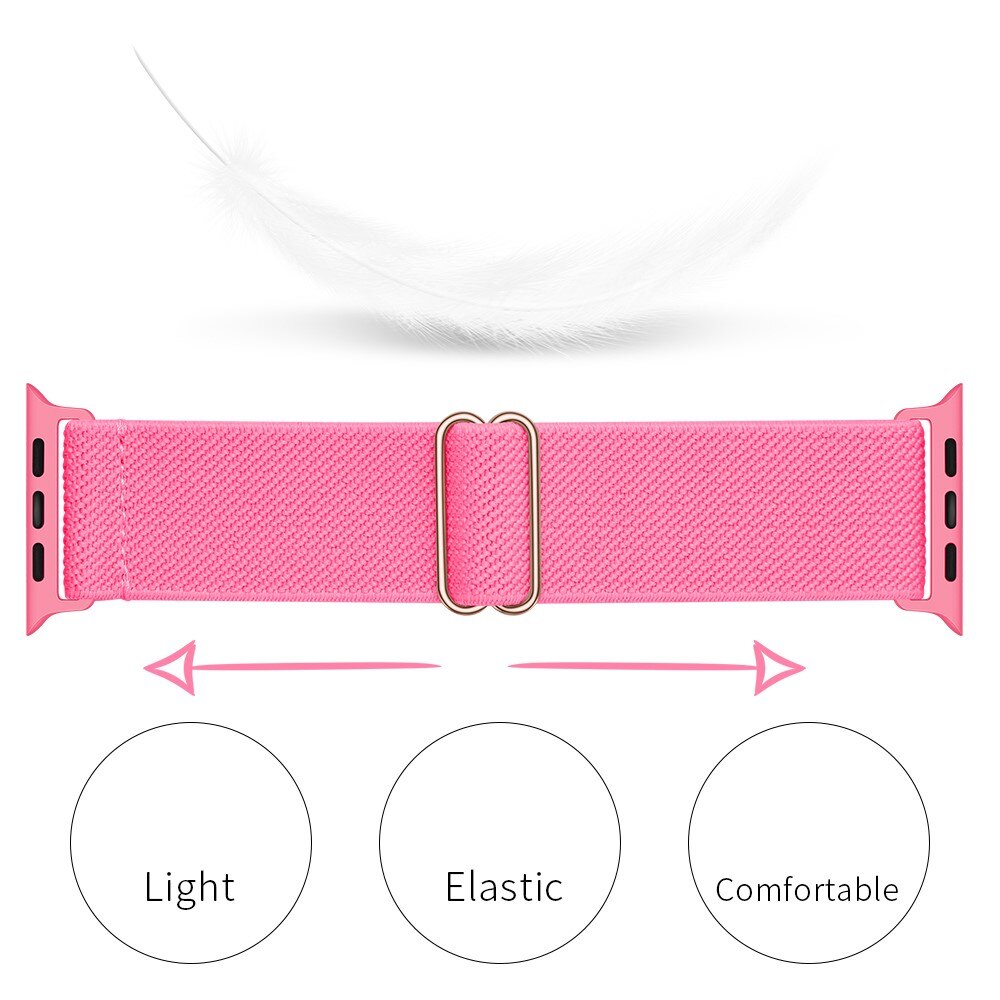 Nailonranneke Apple Watch 40mm fuksia