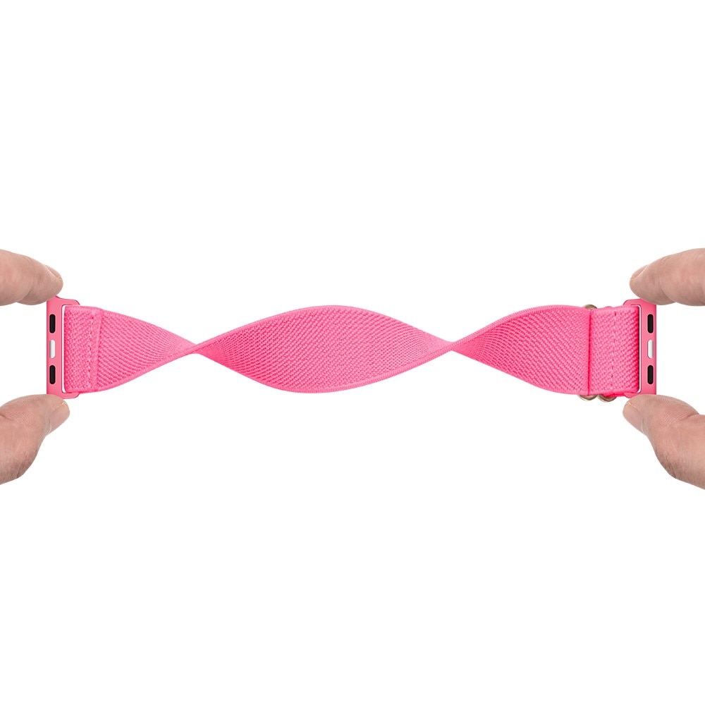 Nailonranneke Apple Watch SE 40mm Vaaleanpunainen
