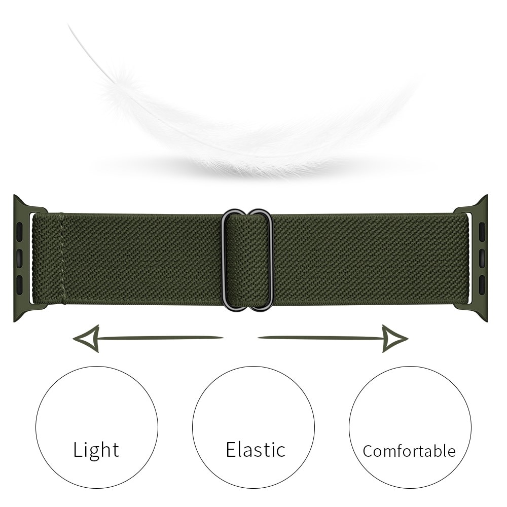 Nailonranneke Apple Watch 45mm Series 9 vihreä