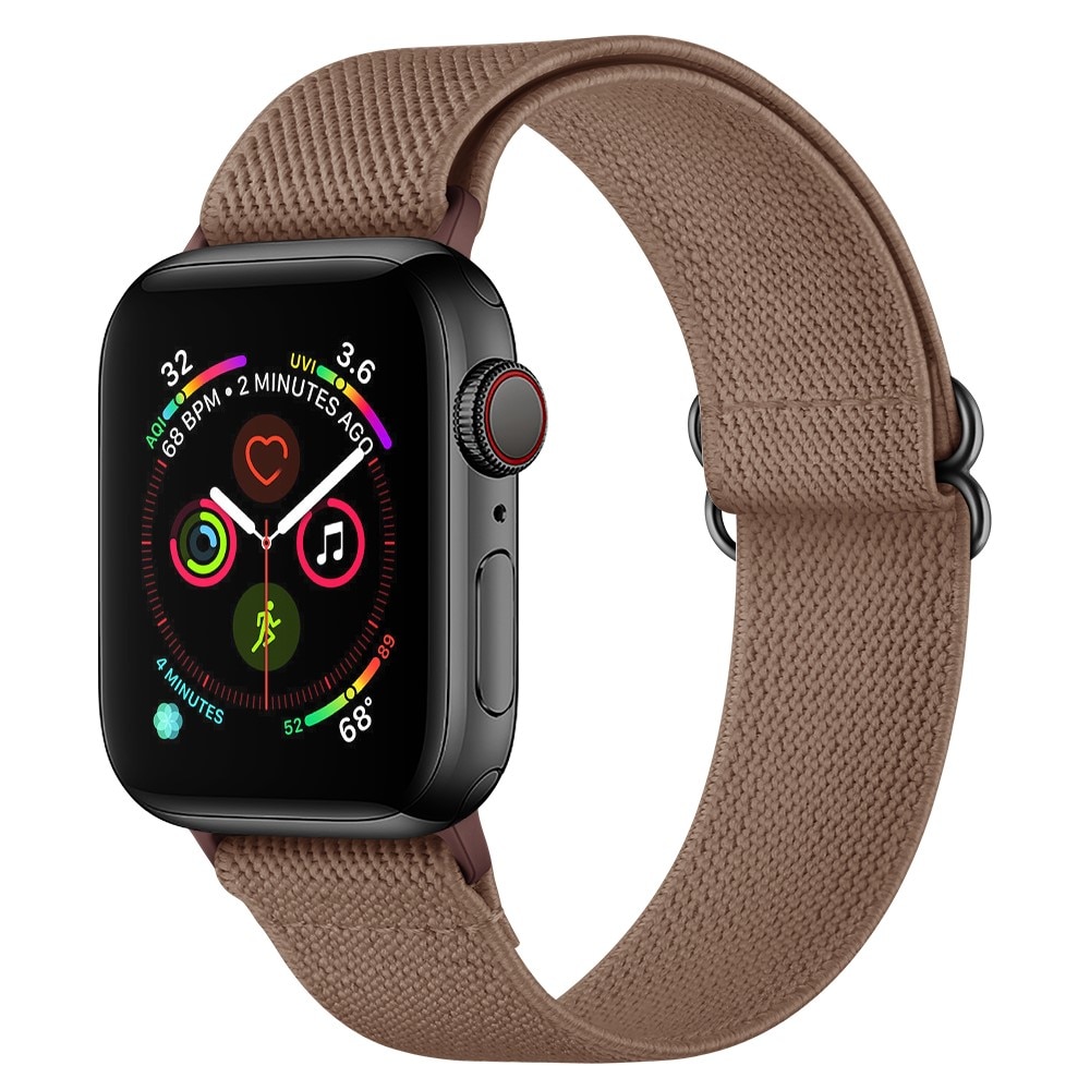 Nailonranneke Apple Watch 38/40/41 mm ruskea