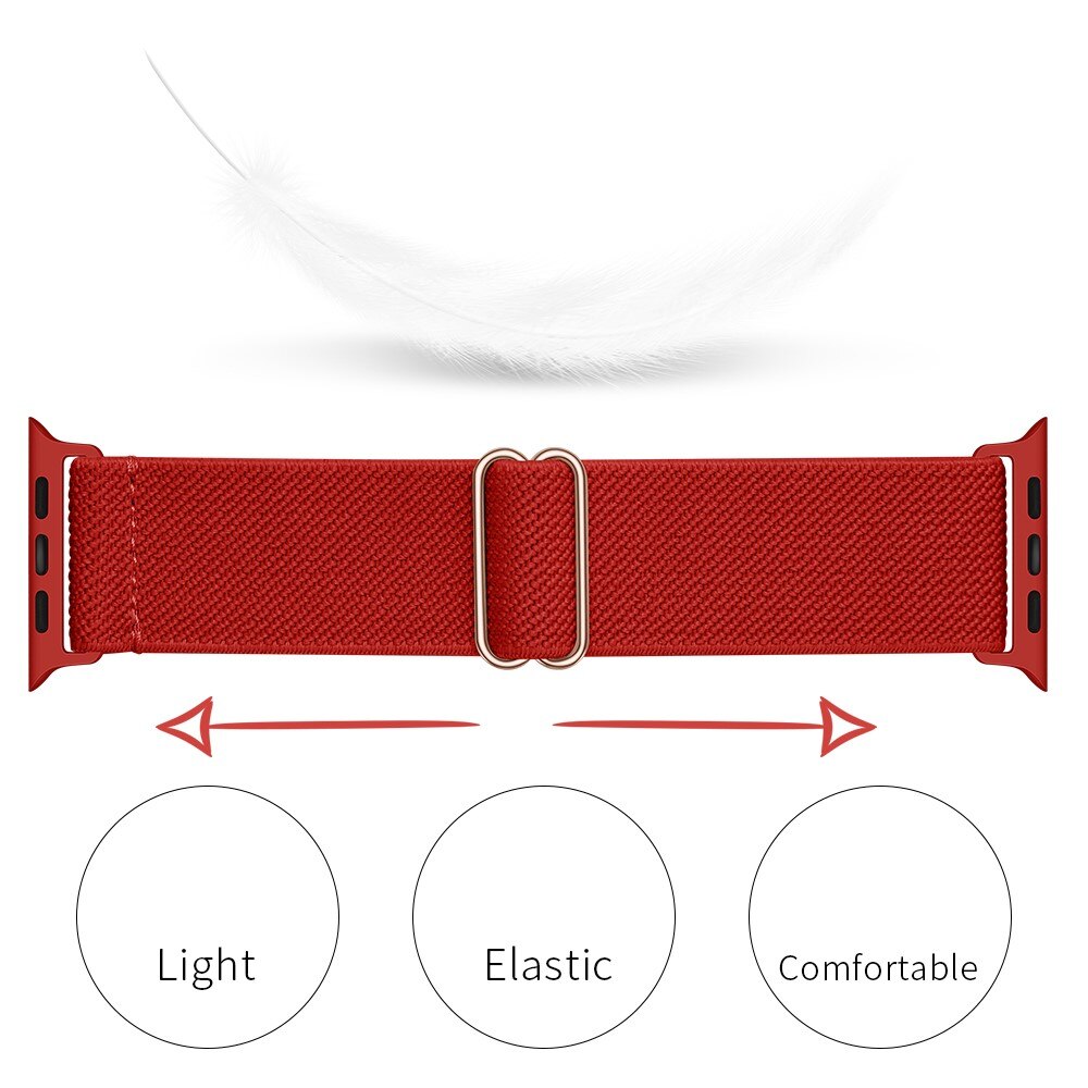 Nailonranneke Apple Watch Series 8 45mm Punainen