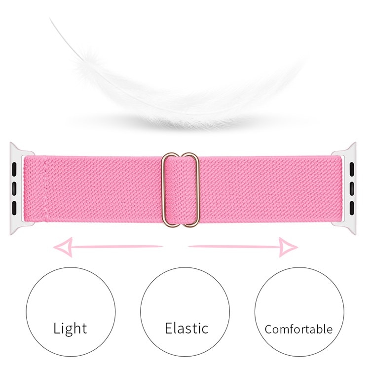 Nailonranneke Apple Watch 41mm Series 8 vaaleanpunainen