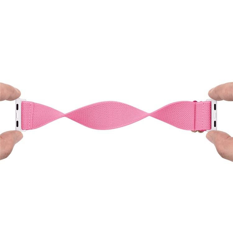 Nailonranneke Apple Watch Series 10 46mm Vaaleanpunainen