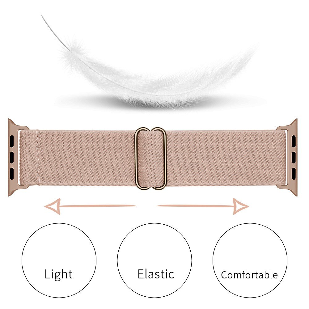 Nailonranneke Apple Watch Series 8 45mm Beige