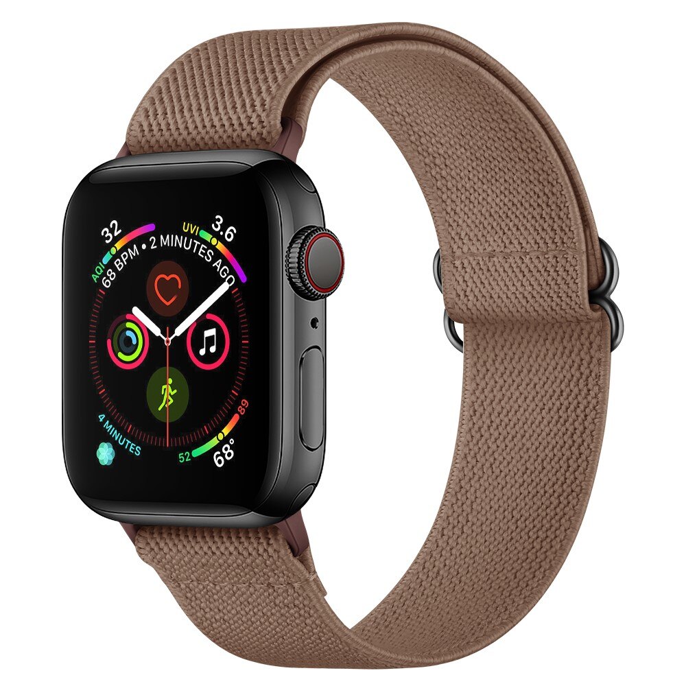 Nailonranneke Apple Watch 42/44/45mm ruskea
