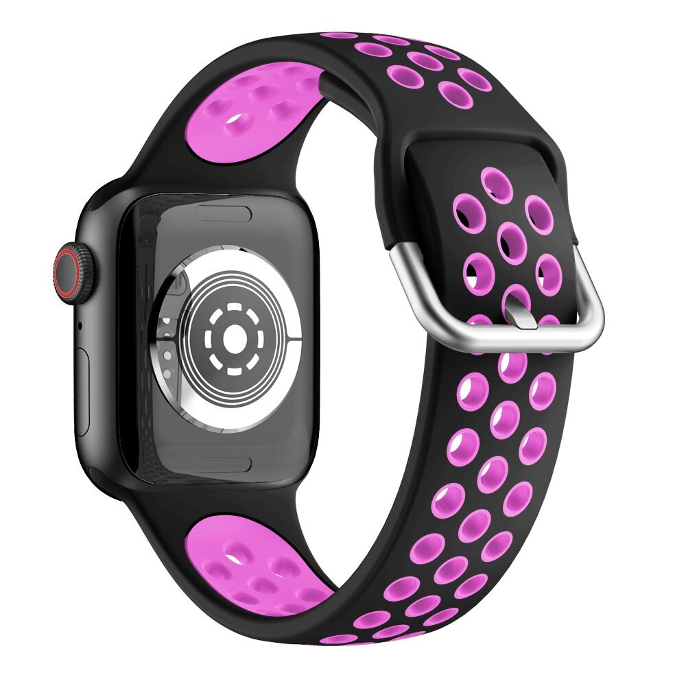 Silikoniranneke Urheilu Apple Watch 38/40/41 mm liila