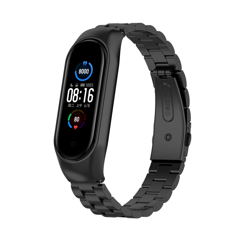 Metalliranneke Xiaomi Mi Band 5/6 musta