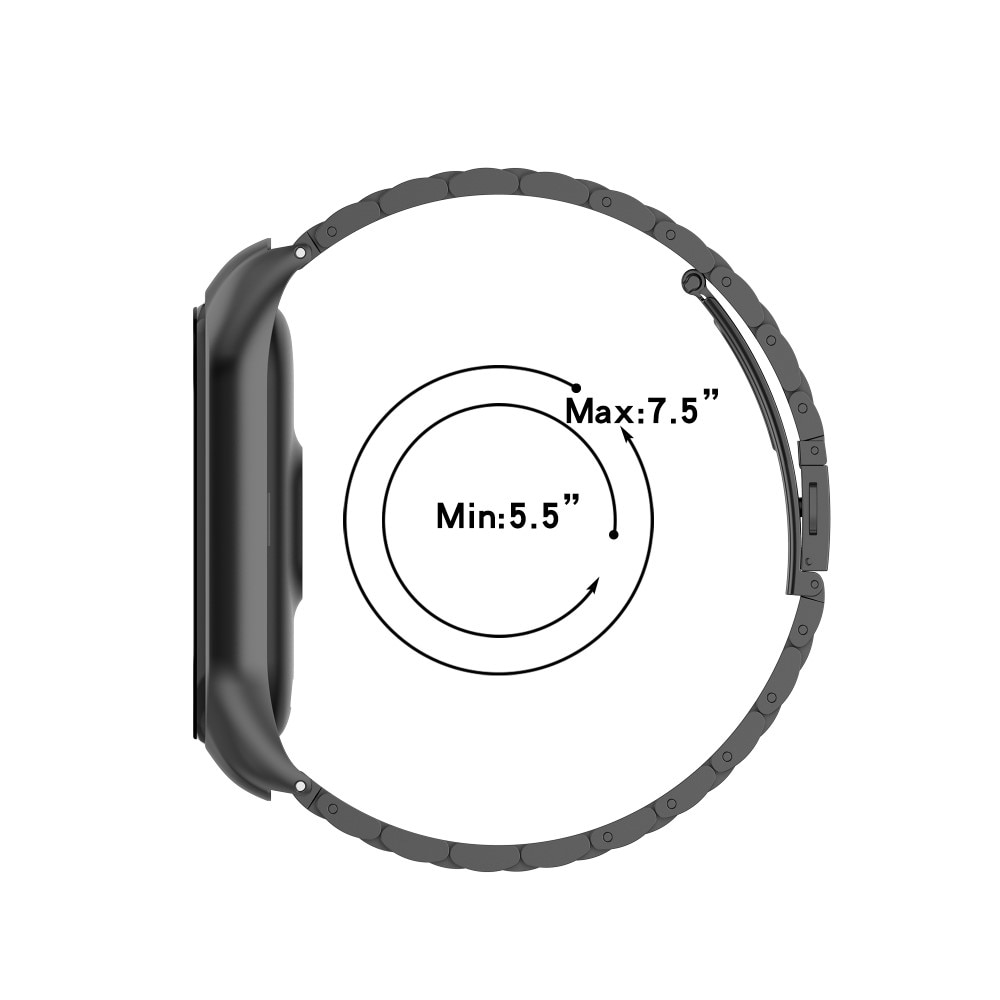 Metalliranneke Xiaomi Mi Band 5/6 musta