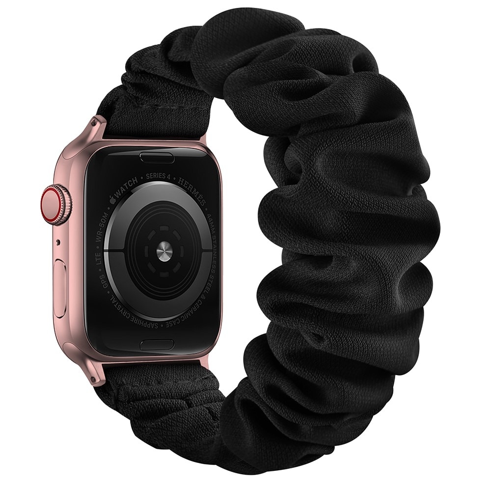 Apple Watch SE 40mm Scrunchie Ranneke dusty musta/ruusukulta